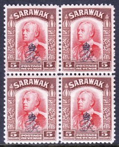 Sarawak - Scott #173 - MNH - Block/4 - Gum bump LR stamp - SCV $18.00