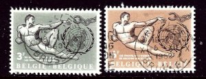 Belgium 585-86 Used 1962 set    (ap3307)