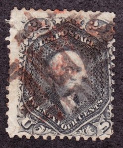 US 78 24c Washington Used w/ Red Geometric Fancy Cancel VF SCV $400+