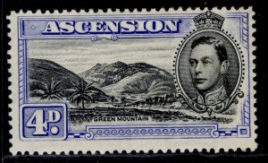 ASCENSION GVI SG42c, 4d black & ultramaine, M MINT. Cat £18. PERF 13½