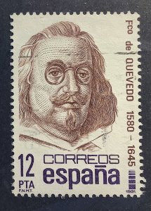 Spain 1981 Scott 2240 used - Francisco de Quevedo