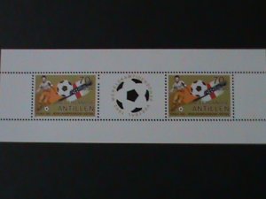 ​NEDERLAND-ANTILLES-1982 SC#B198a- SPOTING EVENTS-SOCCER MNH S/S VERY FINE