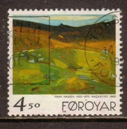 Faroe Islands   #346  used  (1998)  c.v. $1.40