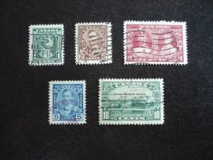 Stamps - Canada - Scott# 211-215 - Used Part Set of 5 Stamps