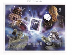 GREAT BRITAIN DOCTOR WHO S/SHEET 2013 VF-MNH  POST OFFICE FRESH 