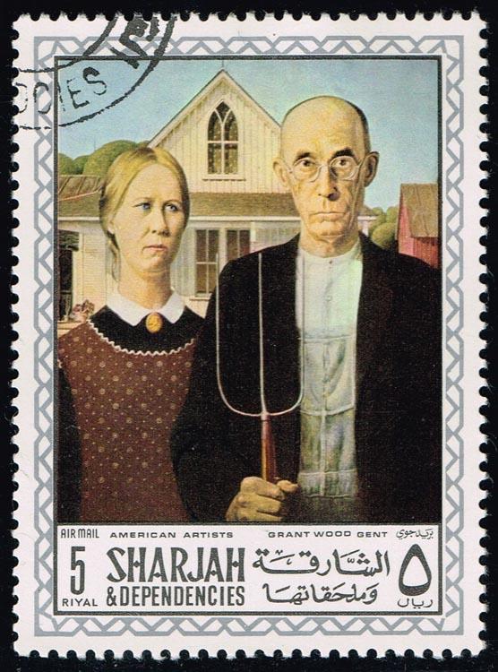 Sharjah Mi#455 Grant Wood's American Gothic; CTO