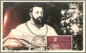 90126 - BRAZIL - Postal History - MAXIMUM CARD John III of Portugal ROYALTY 1934