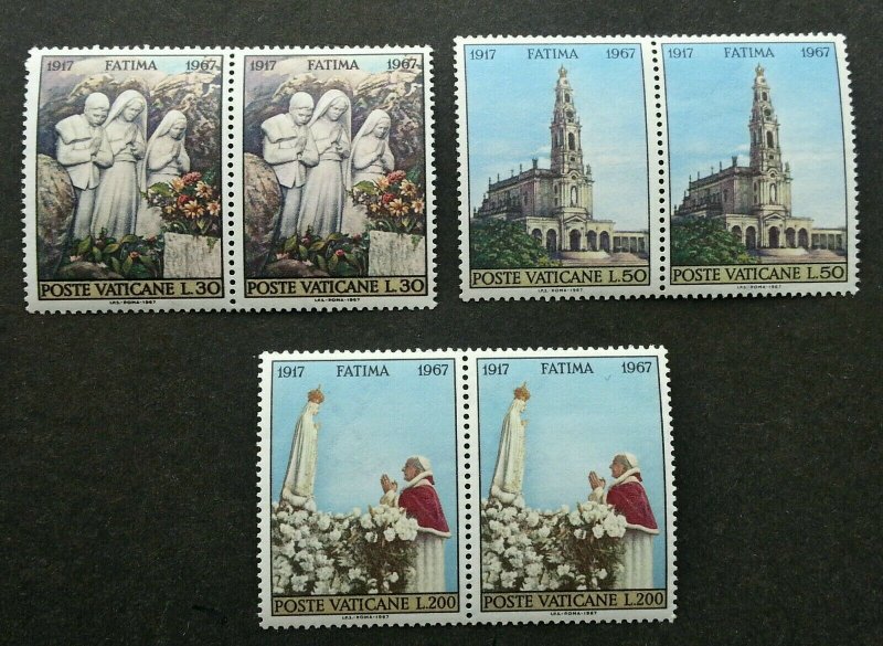 Vatican 50th Anniv Of Apparitions Of Fatima 1967 Sculpture (stamp) MNH *see scan