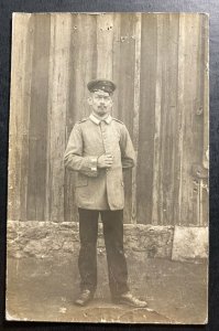 1917 German POW In France Charente Camp RPPC Postcard Cover to Germany