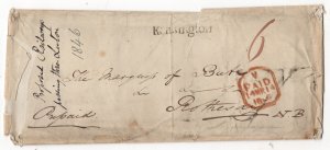 GB QV 1846 Paid Cover from Kensington to Rothsay WS36961