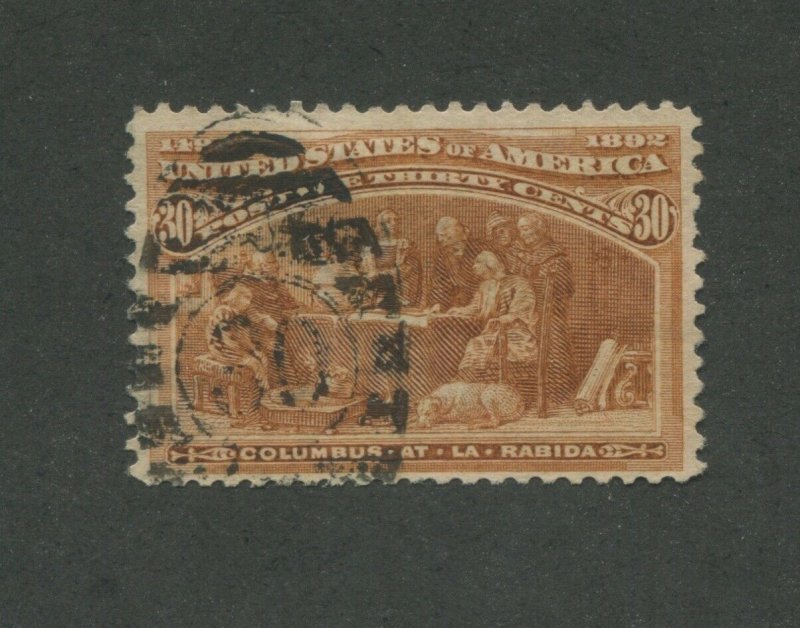 1893 United States Postage Stamp #239 Used F/VF Postal Cancel