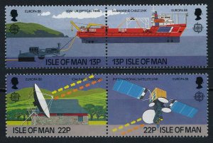 1988 Isle of Man 367-370Paar Europa CEPT / Satellite