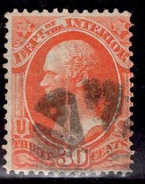 US Stamp #O23 30c Interior USED SCV $20.00