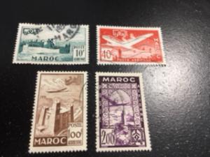 French Morocco sc C42-C45 u comp set