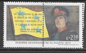 Chile 428: 2.30e Rene Schneider, Army Flag, MHR, F-VF