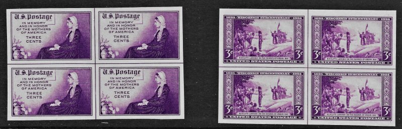 US 1934 Sc. 754 755 Center Line Blocks XFNH