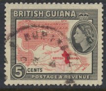 British Guiana SG 335 Used  (Sc# 257 see details) 