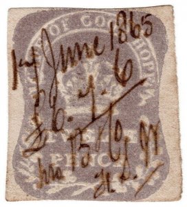 (I.B) Cape of Good Hope Revenue : Stamp Duty 12d (1864)