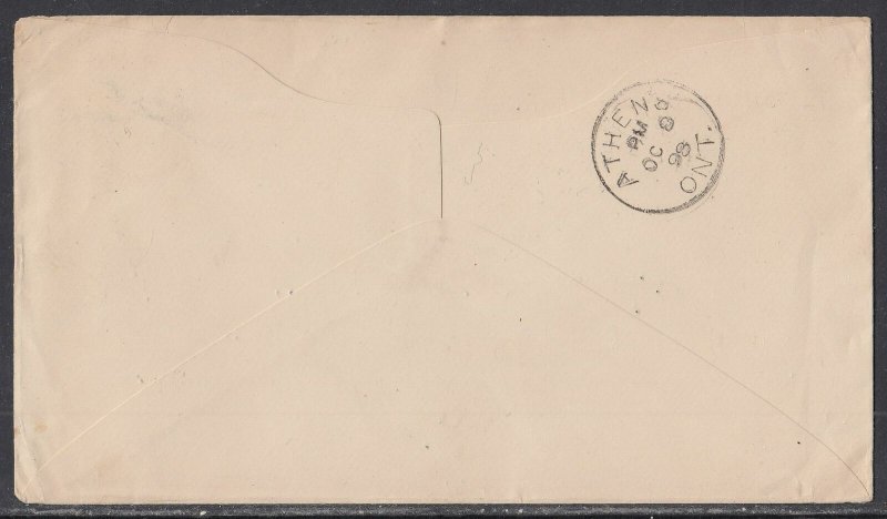 Canada - Oct 8, 1898 Toronto, ON 1c Circular Rate on Domestic Cover