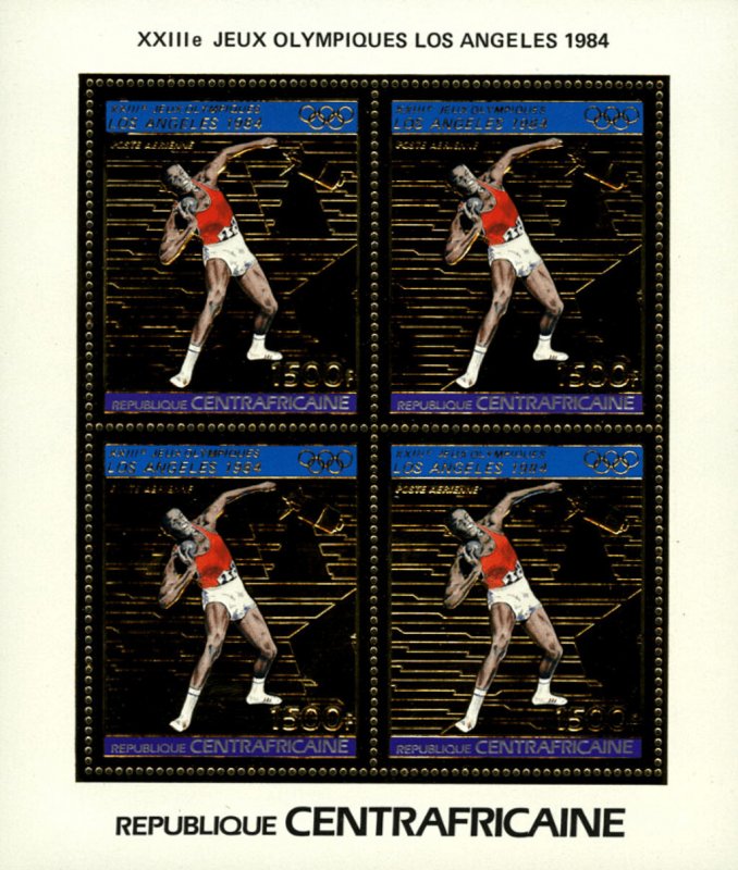 Central African Republic ~ 1983 Perf. Olympic Games Of Summer Of Los Angeles