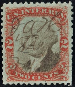 R151 2¢ Third Issue Documentary Stamp (1874) Used