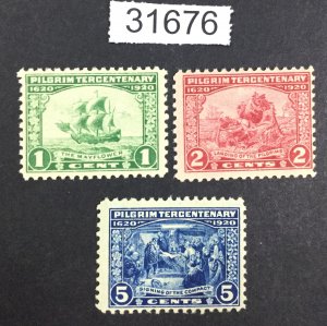 US STAMPS  #548-550 MINT OG NH LOT #31676