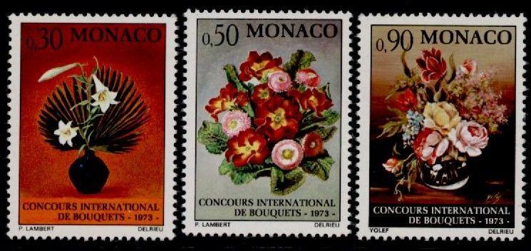 Monaco 846-8 MNH International Flower Show