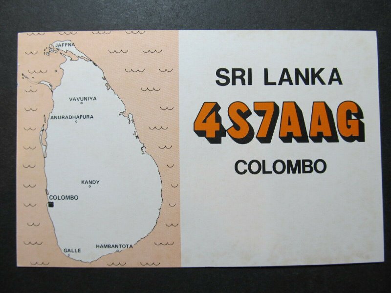 5328 Amateur Radio QSL Card Sri Lanka Colombo