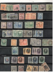 PERU COLLECTION ON STOCK SHEET, MINT/USED