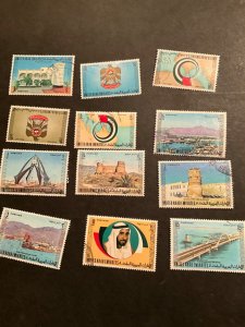 United Arab Emirates Scott #13-24 used