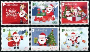 HERRICKSTAMP NEW ISSUES GIBRALTAR Christmas 2020 Self-Adhesive