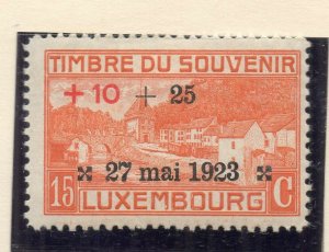 Luxembourg 1923 Early Issue Fine Mint Hinged 15c. Surcharged Optd NW-135506