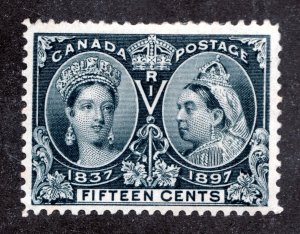 1897 - #58 MH VF - Canada Victoria Jubilee - 15 Cent Postage Stamp - est$450