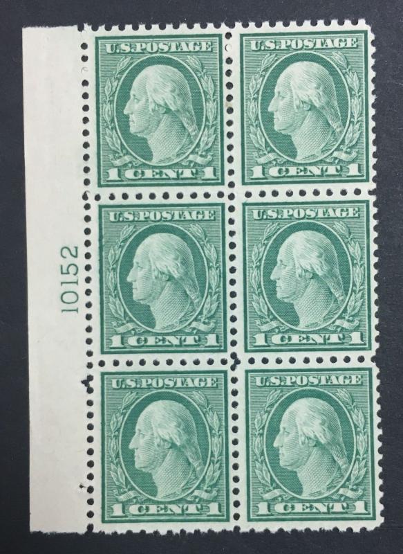 MOMEN: US STAMPS #542 MINT OG NH PLATE BLOCK 