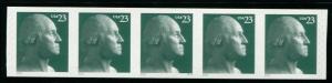 3617 US 23c Geo. Washington SA coil, MNH PNC5 #V11 V/P