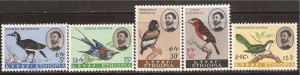 Ethiopia - 1962 Birds Hornbill Cuckoo Eagle - 5 Stamp Set - Scott #386-90 