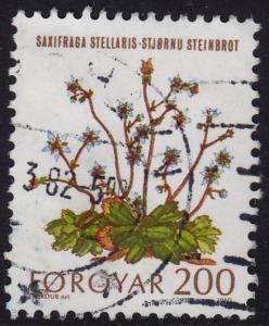 Faroe Islands - 1980 - Scott #51 - used - Plant Flower