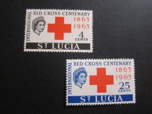 St Lucia 1963 Sc 180-181 set MH