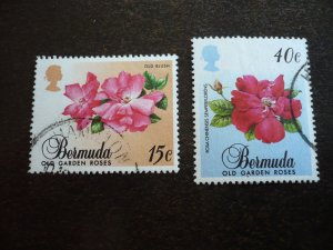 Stamps - Bermuda - Scott# 536,538 - Used Part Set of 2 Stamps