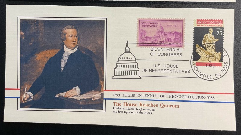 US #2412-2415 FDC (4 Covers) -Bicentennial Constitution 1787-1987 [BIC64-82oE]