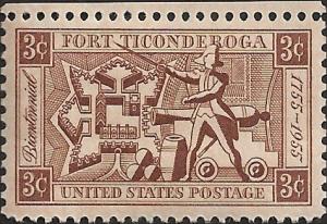 # 1071 MINT NEVER HINGED FORT TICONDEROGA