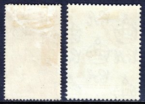 NORTH BORNEO — SCOTT 238-239 — 1948 SILVER WEDDING SET — MH — SCV $35.30