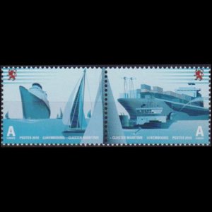 LUXEMBOURG 2010 - Scott# 1305 Maritime-Ships Set of 2 NH