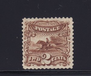 124 VF OG previously hinged , PF certificate nice color cv $ 600 ! see pic !