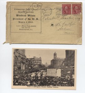 1912 Washington DC 8 inauguration parade postcards in mailing envelope [6525.393