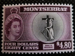 Montserrat 1953-57 #142 Queen Elizabeth MNH SCV $40.00