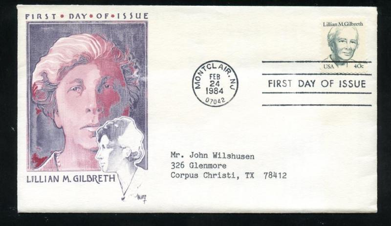 US 1868 ADDR 40c Great Americans - Gilbreth, Marg
