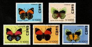 Peru #978-982 used