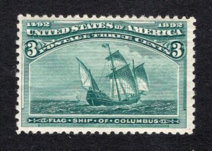 USA 1893 3¢ Columbia - OG MLH - SC# 232 - Cats $35.00   (ref# 239433)