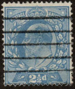 Great Britain  #148  Used  [poor centering - design cut into]  CV $17.50